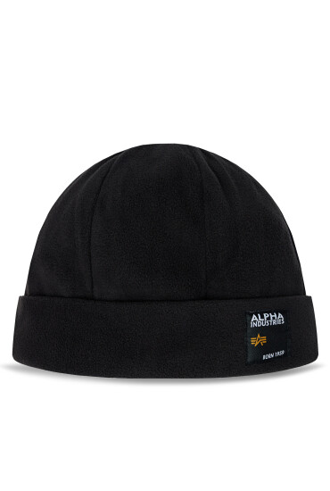 Alpha Industries Шапка Label Fleece Beanie 118937 Черен - Mera.bg