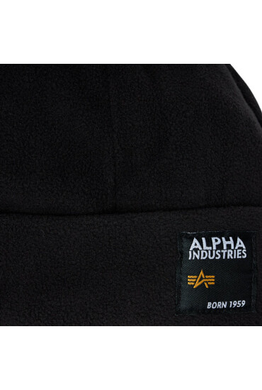 Alpha Industries Шапка Label Fleece Beanie 118937 Черен - Mera.bg