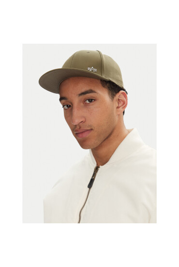 Alpha Industries Шапка с козирка Metal Label 156905 Зелен - Mera.bg