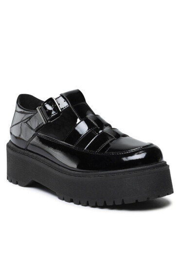 Altercore Обувки Silvia Vegan Black Patent - Mera.bg