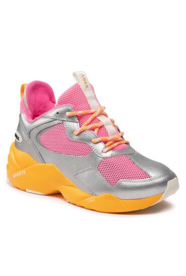 ARKK Copenhagen Сникърси Kenetyk Leather W13 CR3811-0316-W Silver Vivid Pink - Mera.bg