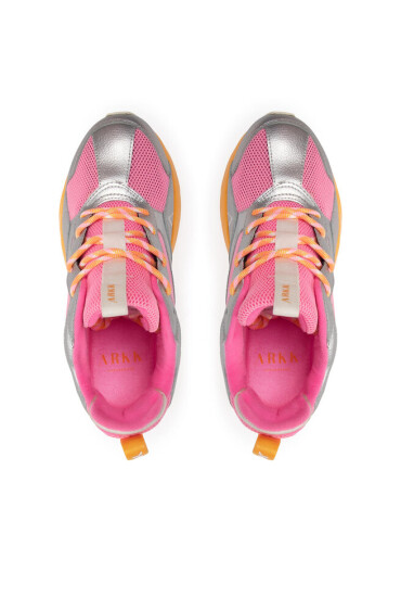 ARKK Copenhagen Сникърси Kenetyk Leather W13 CR3811-0316-W Silver Vivid Pink - Mera.bg
