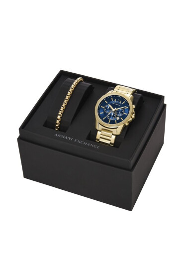 Armani Exchange Часовник Banks AX7151SET Navy/Gold за мъже - Mera.bg