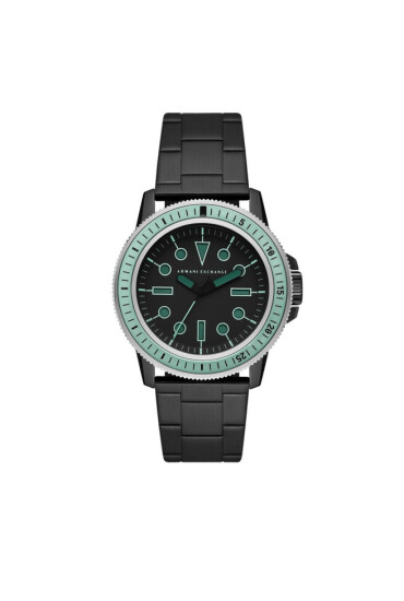 Armani Exchange Часовник Leonardo AX1858 Black/Green - Mera.bg