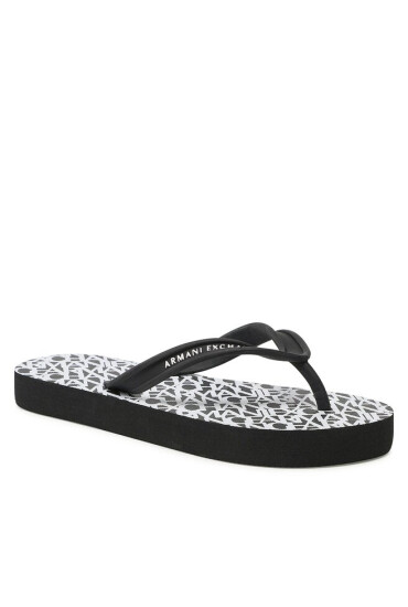 Armani Exchange Джапанки XDQ010 XV700 S526 Black/Optic White - Mera.bg