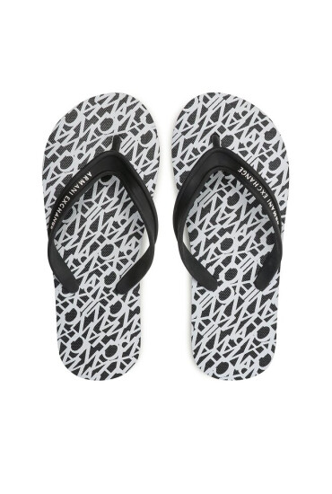 Armani Exchange Джапанки XDQ010 XV700 S526 Black/Optic White - Mera.bg