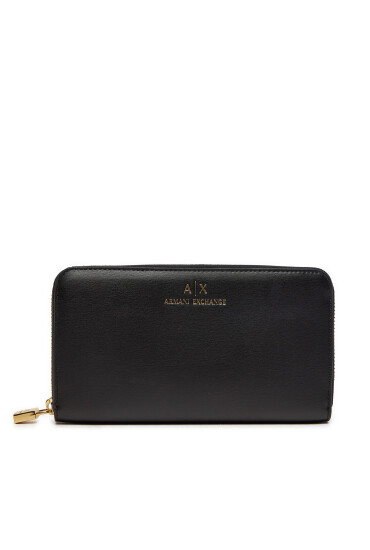 Armani Exchange Голям дамски портфейл 948068 4F779 Черен - Mera.bg