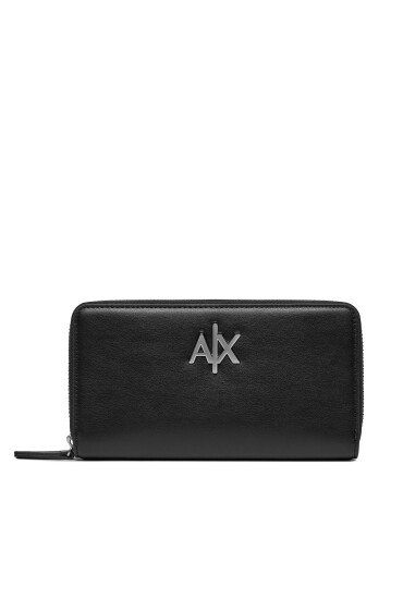 Armani Exchange Голям дамски портфейл 948068 4R700 00020 Черен - Mera.bg