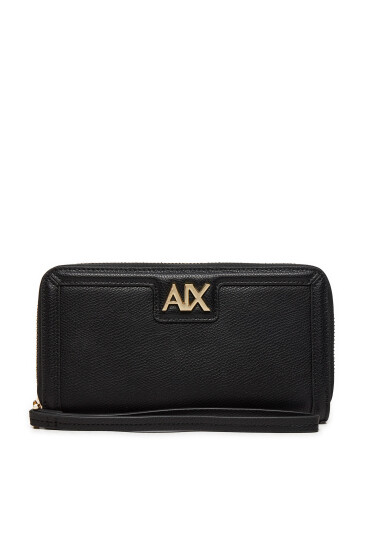 Armani Exchange Голям дамски портфейл 948451 4R731 Черен - Mera.bg