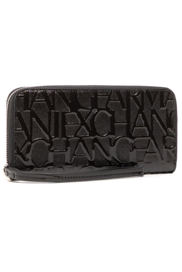 Armani Exchange Голям дамски портфейл 948451 CC794 00020 Черен - Mera.bg