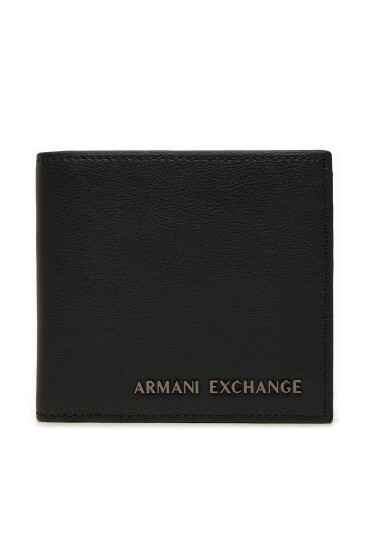 Armani Exchange Голям мъжки портфейл XM000167 AF11925 UC001 Черен - Mera.bg