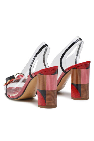 Azurée Сандали Madere 9DR Vernis Noir/Vernis Rouge/Motif Rouge - Mera.bg