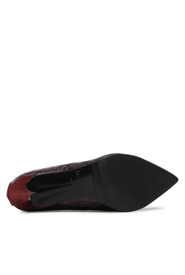 Baldowski Боти D04068-2835-004 Zamsz Burgundy/Kroko Bordo - Mera.bg