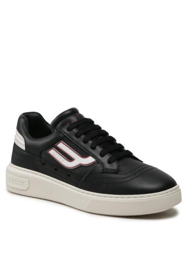 Bally Сникърси Triumph 6300203 Black/White Calf Plain - Mera.bg
