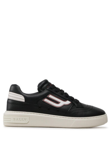 Bally Сникърси Triumph 6300203 Black/White Calf Plain - Mera.bg