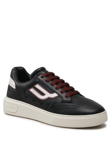 Bally Сникърси Triumph 6300203 Black/White Calf Plain - Mera.bg