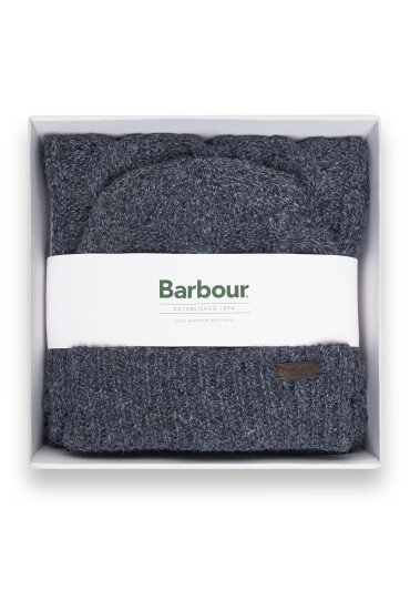Barbour Комплект шал и шапка Jesmond MGS0096NY91 Тъмносин - Mera.bg