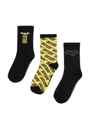 Batman Дълги чорапи CEO-ACCCS-AW25-205WBBAT(3-PACK) Черен - Mera.bg