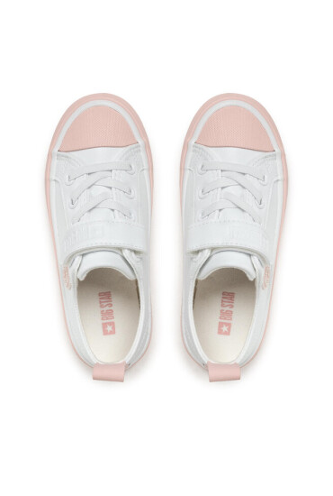 Big Star Shoes Кецове KK374066 White/Pink - Mera.bg