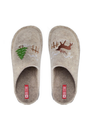 Big Star Shoes Пантофи KK276016 Бежов - Mera.bg