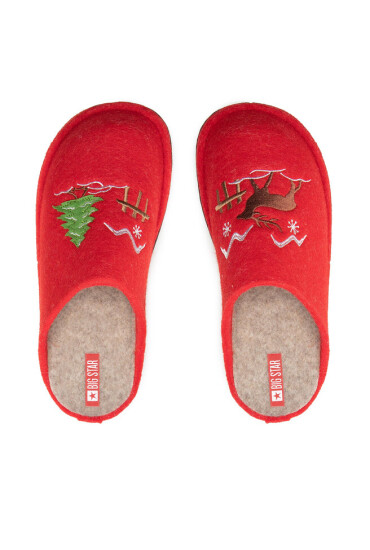 Big Star Shoes Пантофи KK276017 Червен - Mera.bg