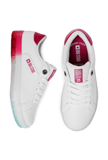 Big Star Shoes Сникърси FF274921 White/Pink/Blue - Mera.bg