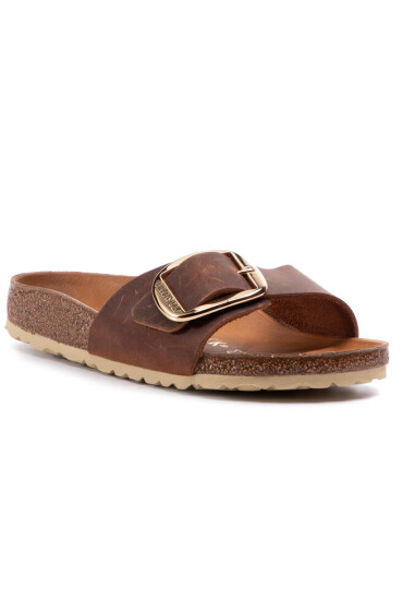 Birkenstock Чехли Madrid Big Buckle 1006525 Кафяв - Mera.bg