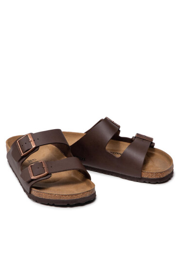 Birkenstock Чехли Arizona Birko-Flor 0051701 Кафяв - Mera.bg