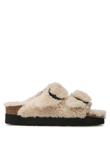 Birkenstock Чехли Arizona Big Buckle Shearling 1017642 Бежов - Mera.bg