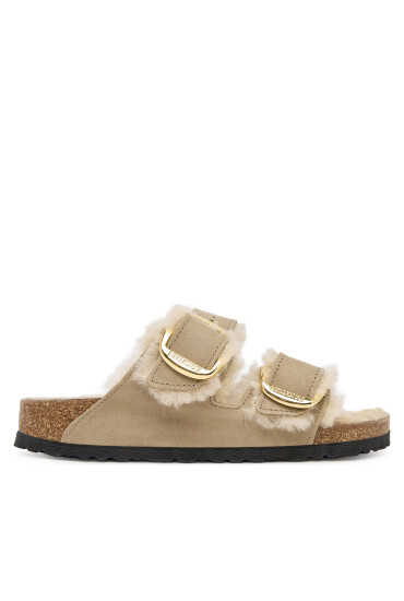 Birkenstock Чехли Arizona Big Buckle Shearling 1030384 Кафяв - Mera.bg