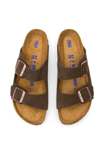 Birkenstock Чехли Arizona zamsz 0951313 Кафяв - Mera.bg