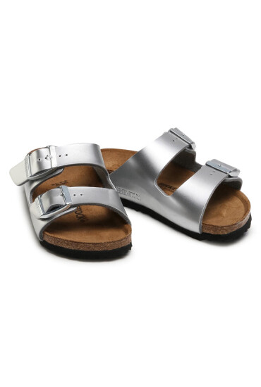 Birkenstock Чехли Arizona Kids 1019400 Сребрист - Mera.bg