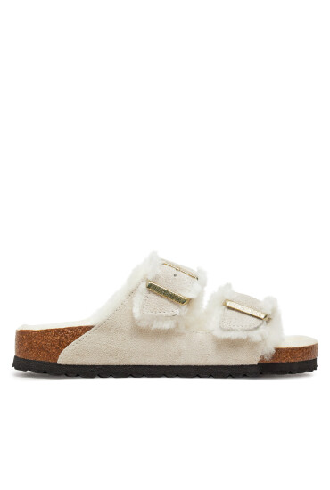 Birkenstock Чехли Arizona Shearling Leve 1026193 Бял - Mera.bg