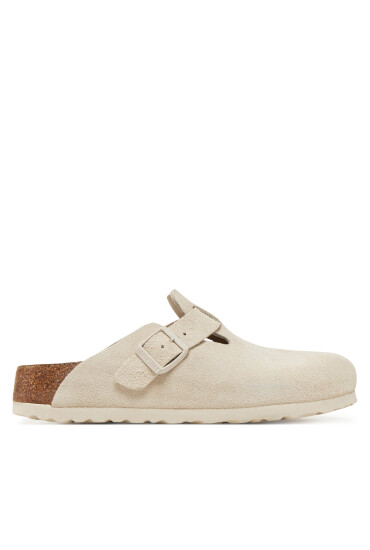 Birkenstock Чехли Boston zamsz 1027693 Бял - Mera.bg