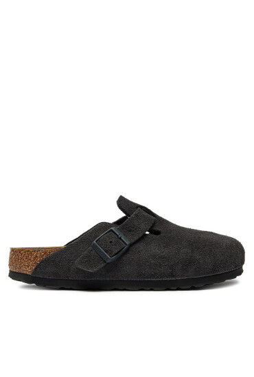 Birkenstock Чехли Boston zamsz 1028552 Сив - Mera.bg