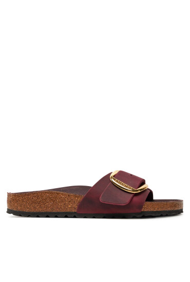 Birkenstock Чехли Madrid Big Buckle Leoi 1028031 Бордо - Mera.bg