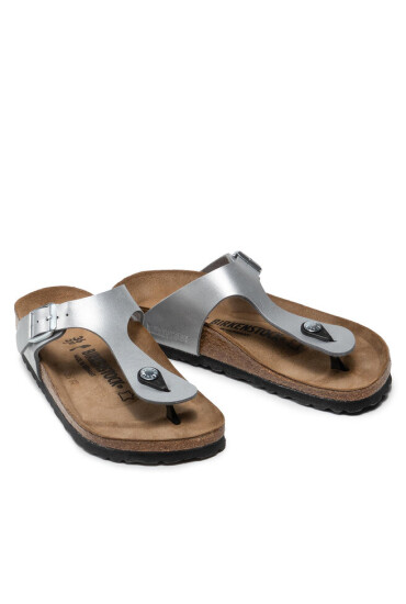 Birkenstock Джапанки Gizeh Bs 0043853 Сребрист - Mera.bg