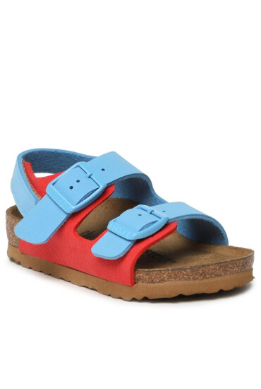 Birkenstock Сандали Milano 1024373 Sky Blue/Active Red - Mera.bg