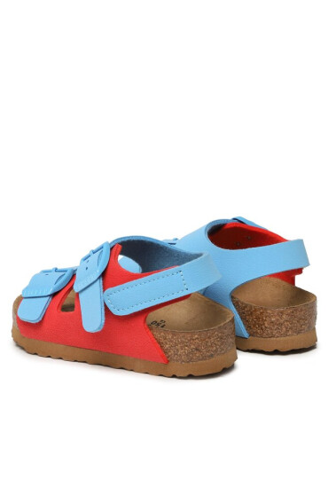 Birkenstock Сандали Milano 1024373 Sky Blue/Active Red - Mera.bg