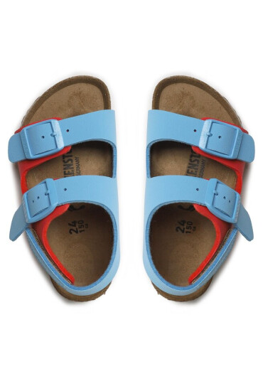 Birkenstock Сандали Milano 1024373 Sky Blue/Active Red - Mera.bg