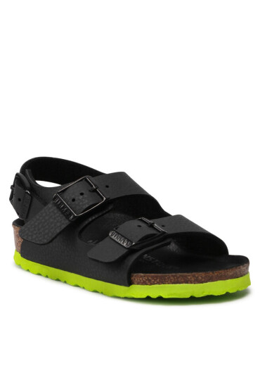 Birkenstock Сандали Milano Kinder 1022129 Desert Soil Black Lime - Mera.bg