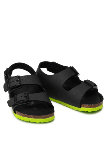 Birkenstock Сандали Milano Kinder 1022129 Desert Soil Black Lime - Mera.bg