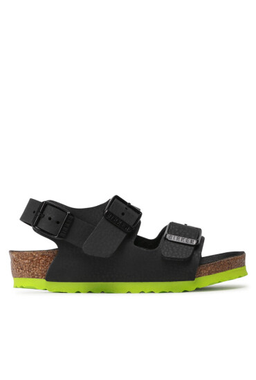 Birkenstock Сандали Milano Kinder 1022157 Desert Soil Black Lime - Mera.bg