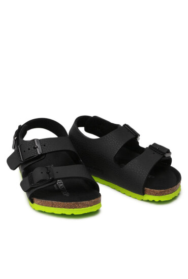 Birkenstock Сандали Milano Kinder 1022157 Desert Soil Black Lime - Mera.bg