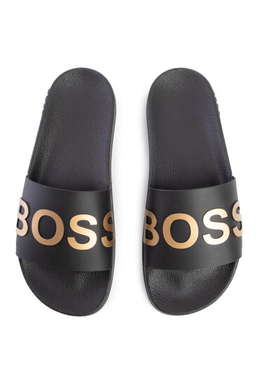 Boss Чехли Bay Slid 50425152 10224455 01 Black 007 - Mera.bg