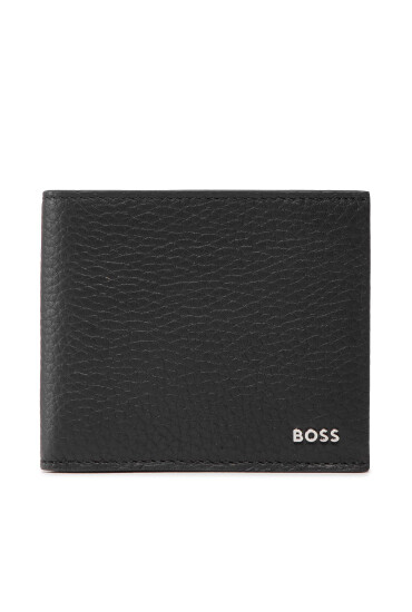 Boss Голям мъжки портфейл Crossdown 4 50470464 Черен - Mera.bg