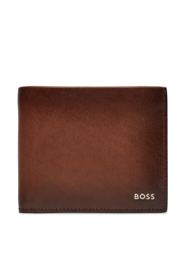 Boss Голям мъжки портфейл Highway 50517219 10260524 01 Brown 210 - Mera.bg