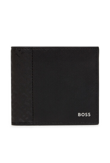 Boss Голям мъжки портфейл Zair M 4Cc Coin 50517072 Черен - Mera.bg