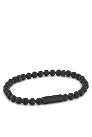 BOSS Гривна MIXED BEADS 1580272 Черен - Mera.bg