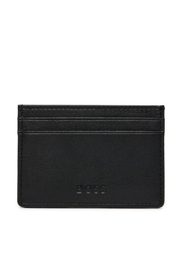 Boss Калъф за кредитни карти Crew Card Holder 50492439 Черен - Mera.bg